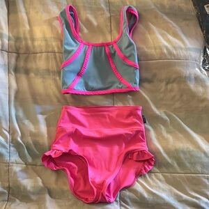 Colorful Two-Piece Swimsuit